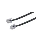 Schwaiger Flat Τηλεφωνικό Καλώδιο RJ11 6P4C 6m Μαύρο (TAL6331533)