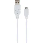 Schwaiger Regular USB 2.0 to micro USB Cable Λευκό 2m (LK200M532) 1τμχ