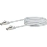 Schwaiger S/FTP Cat.6 (Gigabit) Καλώδιο Δικτύου Ethernet 2.5m Λευκό CKB6025052