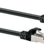 Schwaiger S/FTP Cat.6 (Gigabit) Καλώδιο Δικτύου Ethernet 2.5m Μαύρο CKB6025053