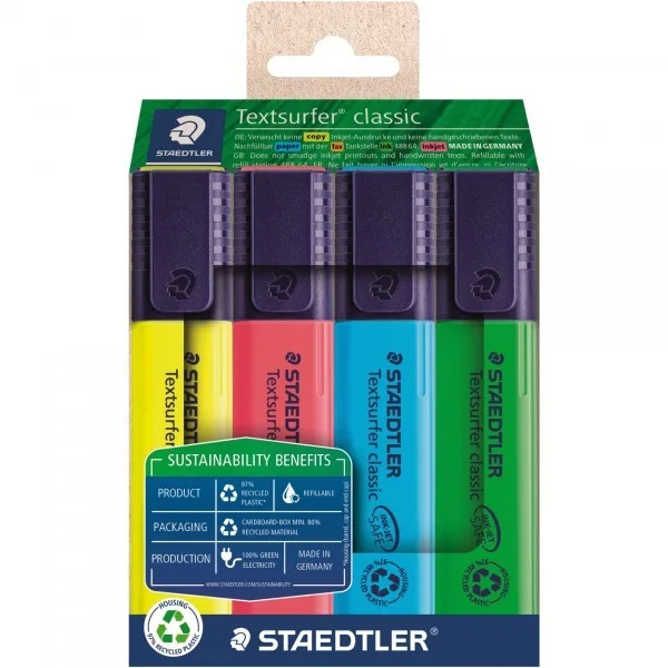 Scope 4 Colors Ecoline Textsurfer Classic Staedtler Scope 4 Colors Ecoline Textsurfer Classic Staedtler - Image 1