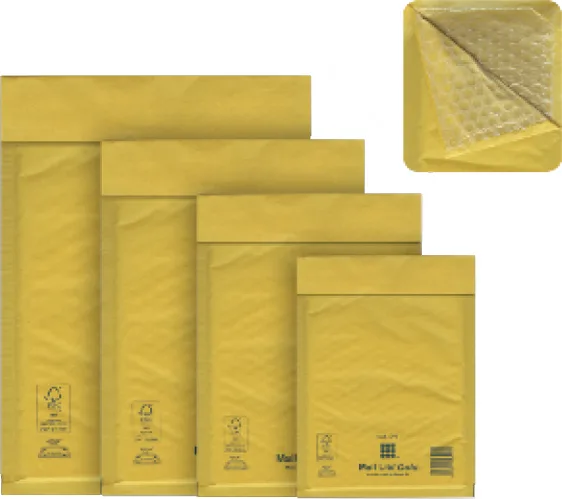 Sealed Air Σετ Φάκελοι Τύπου Σακούλα με Φυσαλίδες 10τμχ 18x26εκ. Κίτρινο Lite Gold Sealed Air Σετ Φάκελοι Τύπου Σακούλα με Φυσαλίδες 10τμχ 18x26εκ. Κίτρινο Lite Gold - Image 1