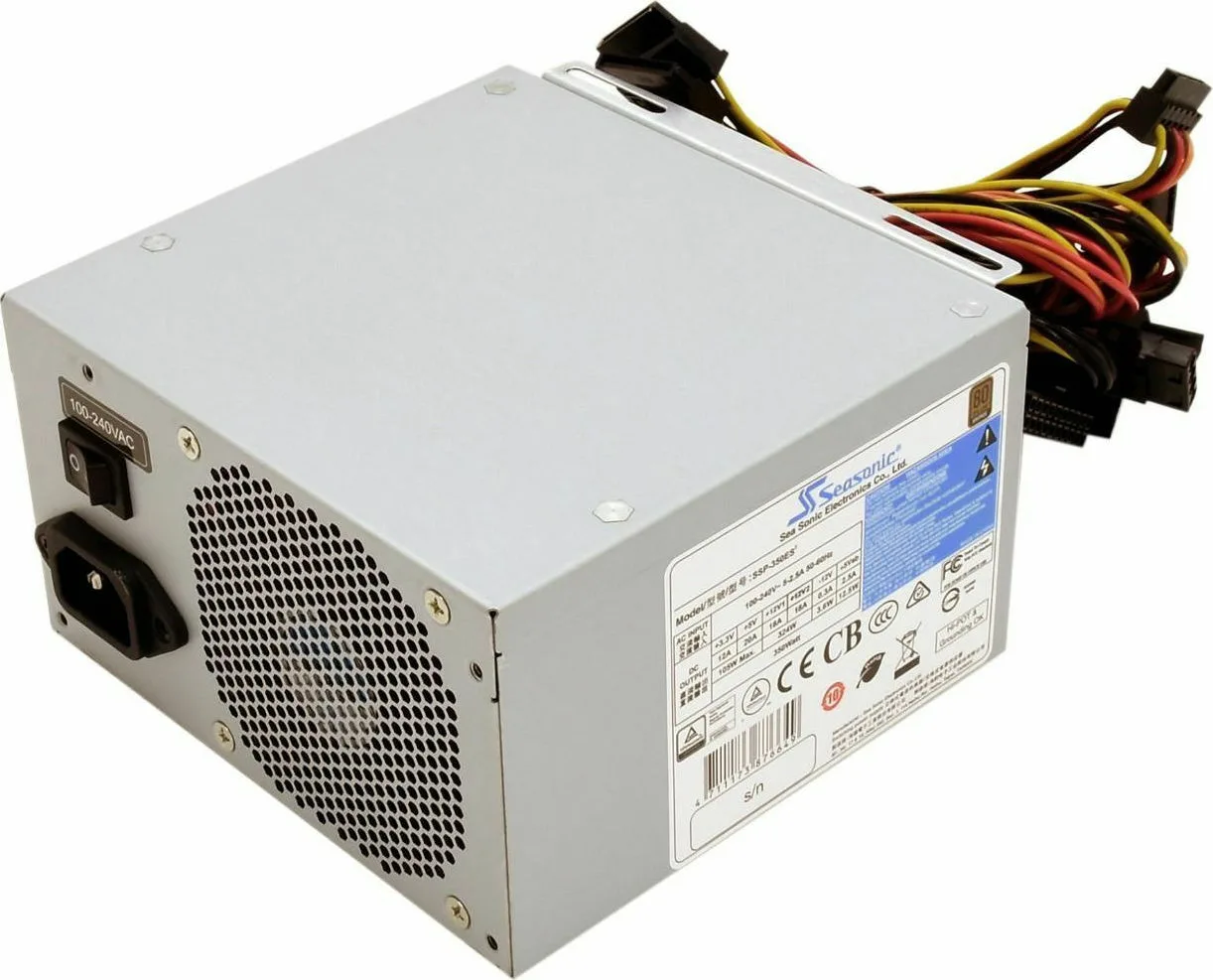 Seasonic SSP-600ES2 600W Τροφοδοτικό Υπολογιστή Full Wired 80 Plus Bronze Seasonic SSP-600ES2 600W Τροφοδοτικό Υπολογιστή Full Wired 80 Plus Bronze - Image 1