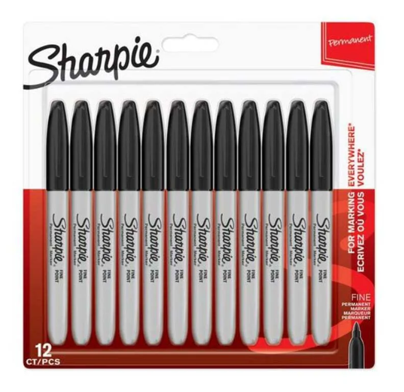 Sharpie Ανεξίτηλοι Μαρκαδόροι Black Σετ 12τμχ 1996111 Sharpie Ανεξίτηλοι Μαρκαδόροι Black Σετ 12τμχ 1996111 - Image 1