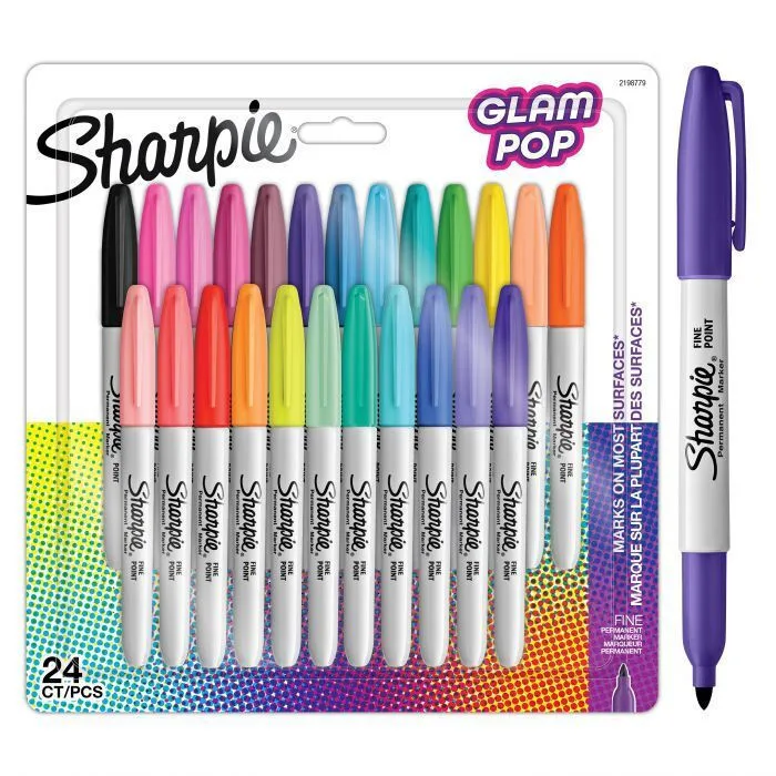 Sharpie Ανεξίτηλοι Μαρκαδόροι Glam Pop Σετ 24 χρώματα 2198779 Sharpie Ανεξίτηλοι Μαρκαδόροι Glam Pop Σετ 24 χρώματα 2198779 - Image 1