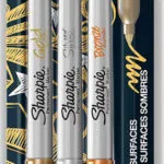 Sharpie Metallic Ανεξίτηλοι Μαρκαδόροι Gold/Silver/Bronze 1mm Σετ 3 χρώματα 1986006