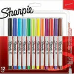 Sharpie Ultra Fine Permanent Μαρκαδόροι Ζωγραφικής 0.5mm Λεπτοί Σετ 12 χρώματα 2065408