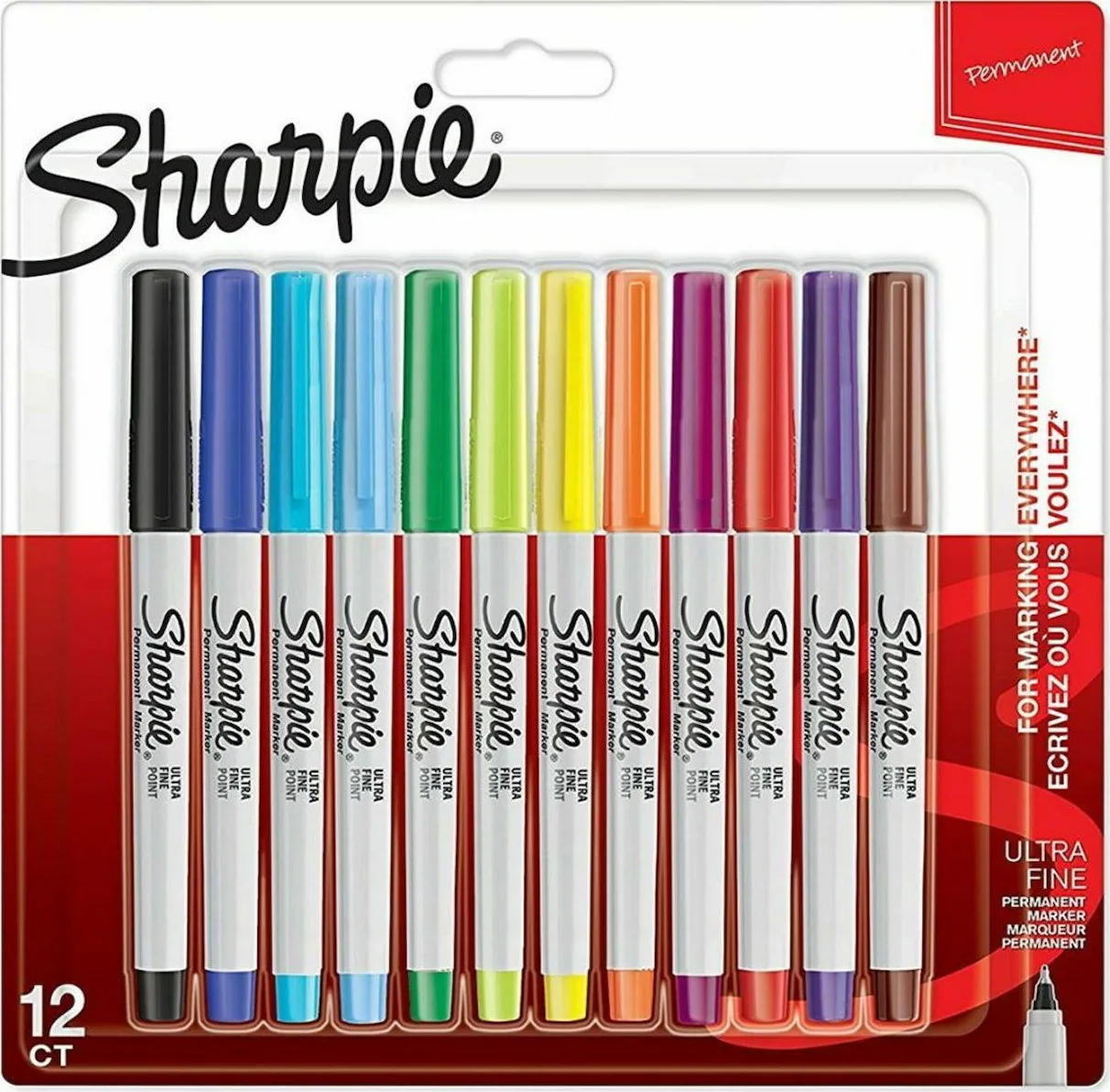 Sharpie Ultra Fine Permanent Μαρκαδόροι Ζωγραφικής 0.5mm Λεπτοί Σετ 12 χρώματα 2065408 Sharpie Ultra Fine Permanent Μαρκαδόροι Ζωγραφικής 0.5mm Λεπτοί Σετ 12 χρώματα 2065408 - Image 1