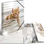 Shiny A4 Cat Briefcase