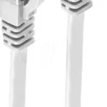 Shiverpeaks Flat U/UTP Cat.7 (10Gbps) Καλώδιο Δικτύου Ethernet 2m Λευκό