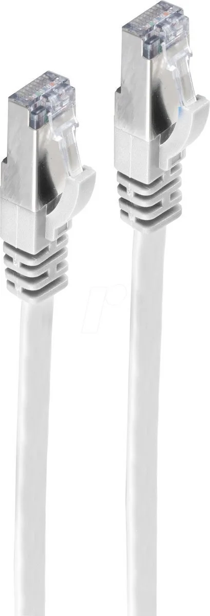 Shiverpeaks Flat U/UTP Cat.7 (10Gbps) Καλώδιο Δικτύου Ethernet 5m Λευκό Shiverpeaks Flat U/UTP Cat.7 (10Gbps) Καλώδιο Δικτύου Ethernet 5m Λευκό - Image 1