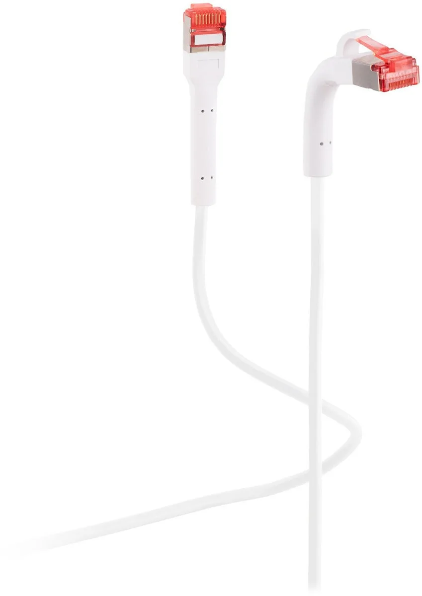 Shiverpeaks Patch Cable Cat 6a Bent Plug U Ftp 1.5m White Shiverpeaks Patch Cable Cat 6a Bent Plug U Ftp 1.5m White - Image 1