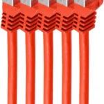Shiverpeaks S/FTP Cat.7 (10Gbps) Καλώδιο Δικτύου Ethernet 0.25m Κόκκινο 5τμχ BS75511-0.25R-SET5