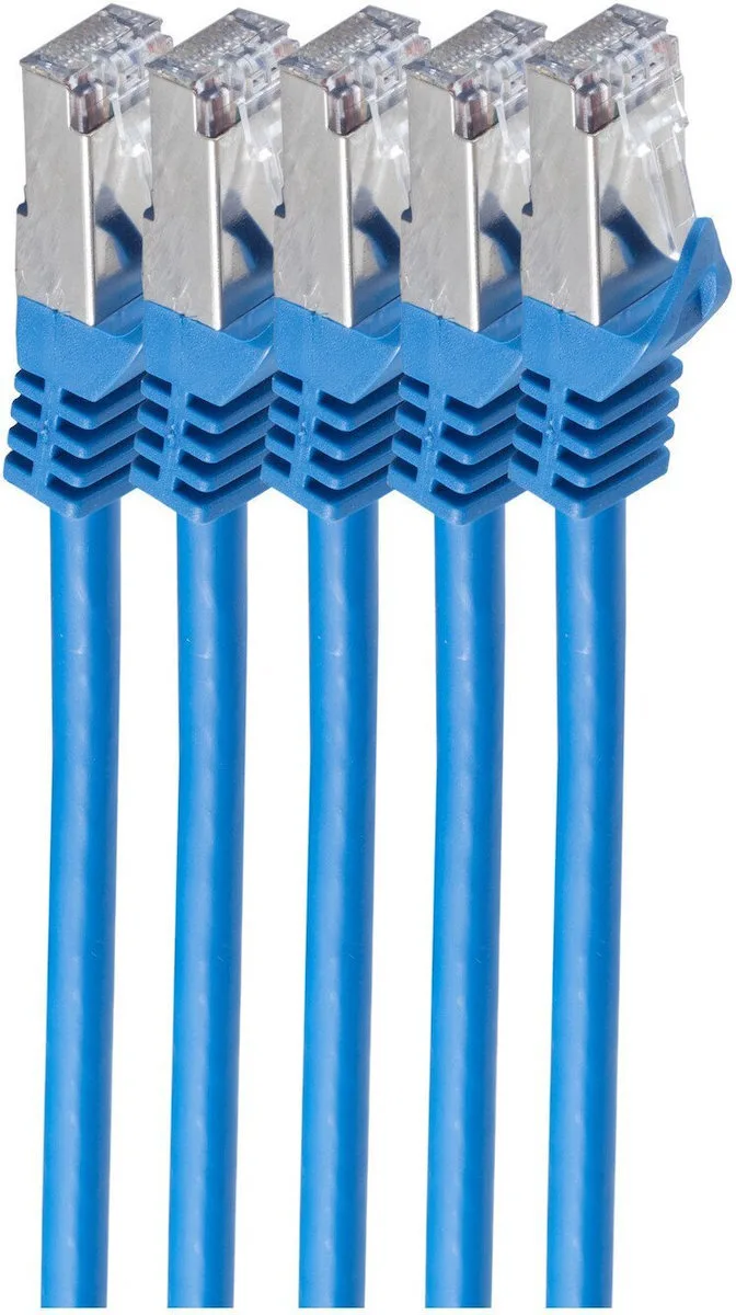 Shiverpeaks S/FTP Cat.7 (10Gbps) Καλώδιο Δικτύου Ethernet 0.25m Μπλε BS75511-0.25B-SET5 Shiverpeaks S/FTP Cat.7 (10Gbps) Καλώδιο Δικτύου Ethernet 0.25m Μπλε BS75511-0.25B-SET5 - Image 1