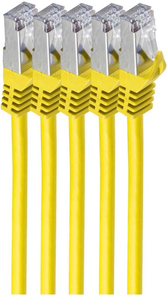 Shiverpeaks S/FTP Cat.7 (10Gbps) Καλώδιο Δικτύου Ethernet 0.5m Κίτρινο BS75511-0.5Y-SET5 Shiverpeaks S/FTP Cat.7 (10Gbps) Καλώδιο Δικτύου Ethernet 0.5m Κίτρινο BS75511-0.5Y-SET5 - Image 1