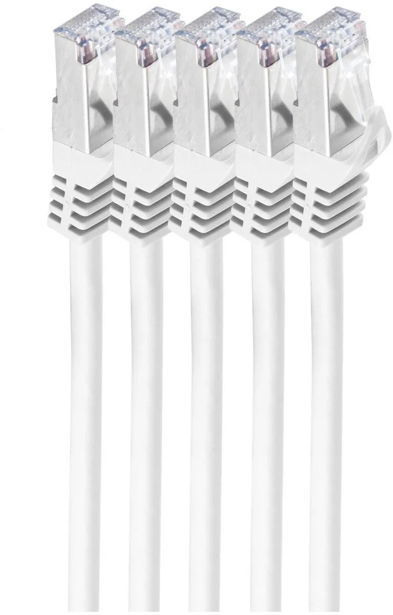Shiverpeaks S/FTP Cat.7 (10Gbps) Καλώδιο Δικτύου Ethernet 2m Λευκό BS75512-W-SET5 Shiverpeaks S/FTP Cat.7 (10Gbps) Καλώδιο Δικτύου Ethernet 2m Λευκό BS75512-W-SET5 - Image 1