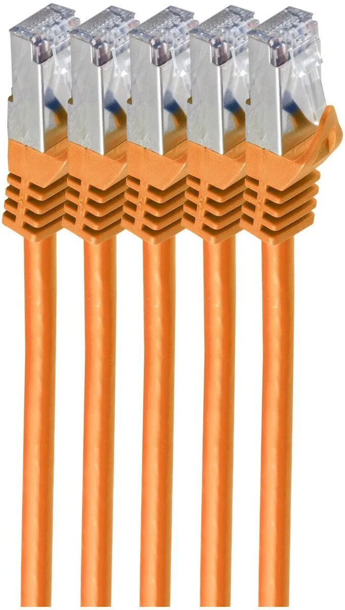 Shiverpeaks S/FTP Cat.7 (10Gbps) Καλώδιο Δικτύου Ethernet 2m Πορτοκαλί BS75512-O-SET5 Shiverpeaks S/FTP Cat.7 (10Gbps) Καλώδιο Δικτύου Ethernet 2m Πορτοκαλί BS75512-O-SET5 - Image 1