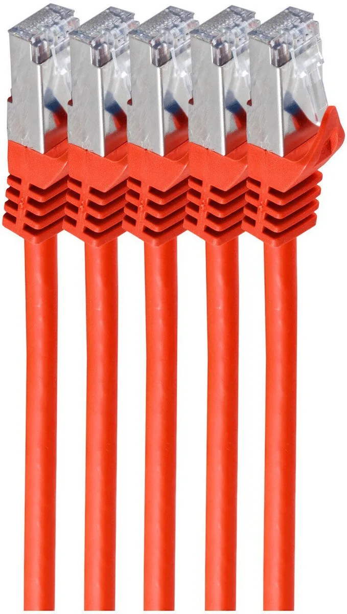 Shiverpeaks S/FTP Cat.7 (10Gbps) Καλώδιο Δικτύου Ethernet 3m Κόκκινο 5τμχ BS75513-R-SET5 Shiverpeaks S/FTP Cat.7 (10Gbps) Καλώδιο Δικτύου Ethernet 3m Κόκκινο 5τμχ BS75513-R-SET5 - Image 1