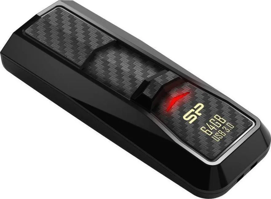 Silicon Power Blaze B50 64GB USB 3.1 Stick Μαύρο Silicon Power Blaze B50 64GB USB 3.1 Stick Μαύρο - Image 1