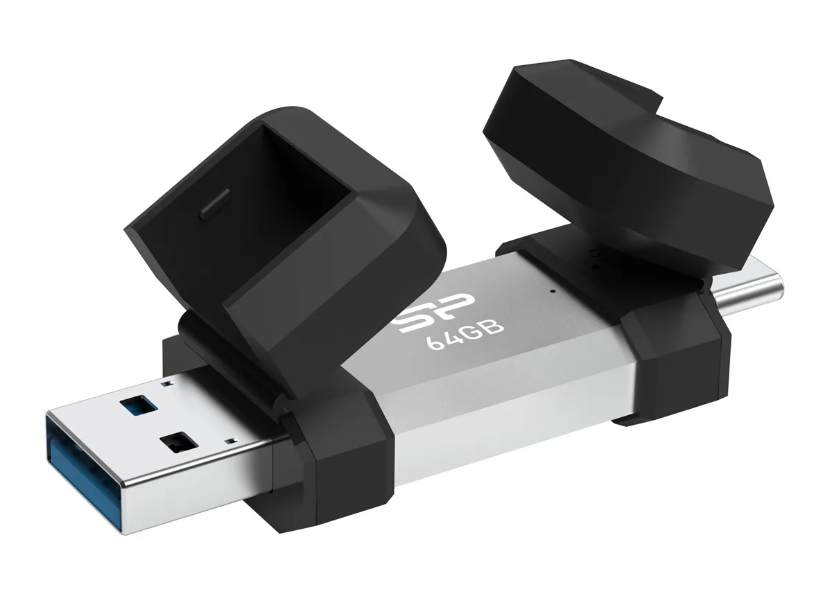 Silicon Power C51 64GB USB 3.2 Stick με σύνδεση USB-A & USB-C Ασημί Silicon Power C51 64GB USB 3.2 Stick με σύνδεση USB-A & USB-C Ασημί - Image 1