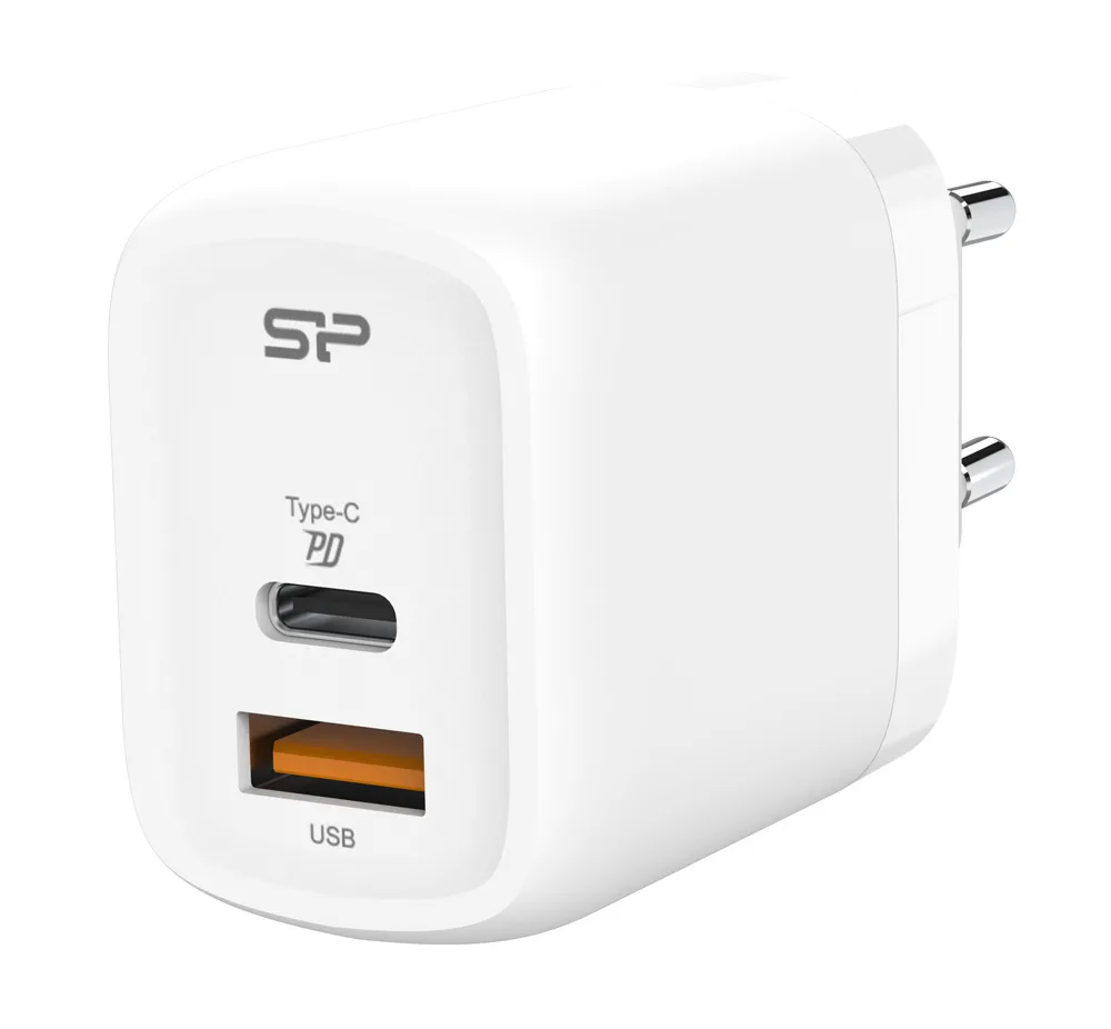 Silicon Power Φορτιστής Χωρίς Καλώδιο με Θύρα USB-A και Θύρα USB-C 30W Power Delivery / Quick Charge 3.0 Λευκός (QM25) Silicon Power Φορτιστής Χωρίς Καλώδιο με Θύρα USB-A και Θύρα USB-C 30W Power Delivery / Quick Charge 3.0 Λευκός (QM25) - Image 1