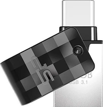 Silicon Power Mobile C31 128GB USB 3.2 Stick με σύνδεση USB-A & USB-C Μαύρο Silicon Power Mobile C31 128GB USB 3.2 Stick με σύνδεση USB-A & USB-C Μαύρο - Image 1