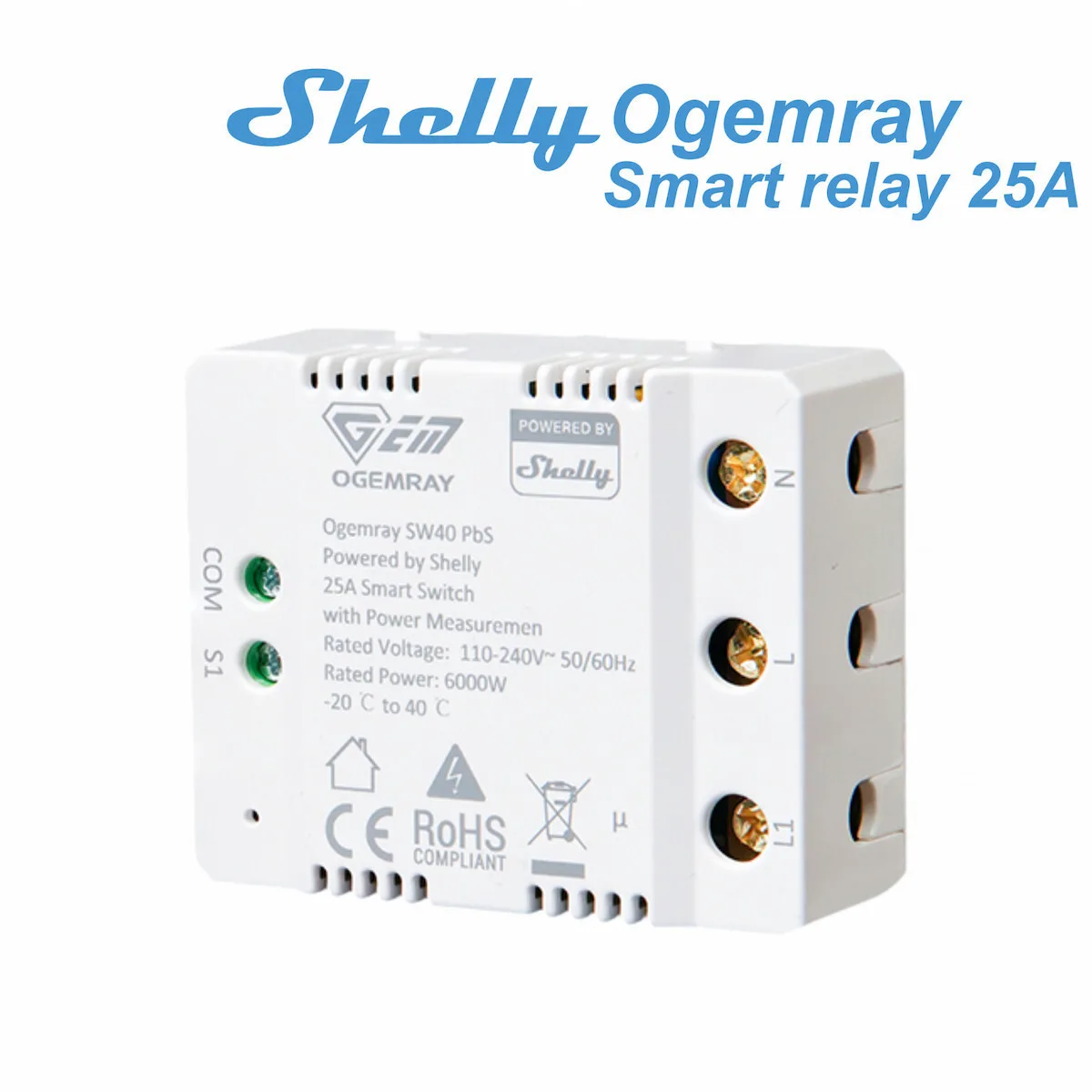 Smart Smart Switch Wi-Fi & Bluetooth 25A Smart Smart Switch Wi-Fi & Bluetooth 25A - Image 1