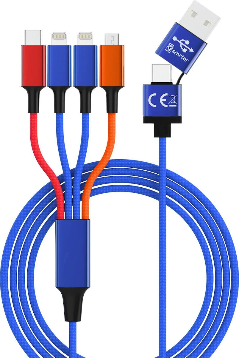 Smrter Hydra Elite 6in1 Regular USB to Lightning Cable Πολύχρωμο 1m Smrter Hydra Elite 6in1 Regular USB to Lightning Cable Πολύχρωμο 1m - Image 1