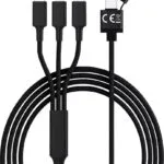 Smrter Hydra Ultra 5in1 USB to Lightning / Type-C / micro USB Cable Μαύρο (NYLON-120CM)