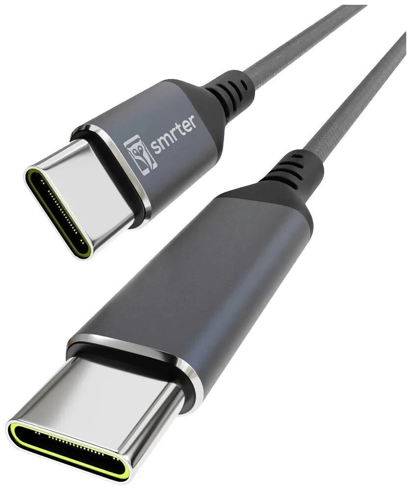 Smrter USB 2.0 Cable USB-C male - USB-C 100W PD Μαύρο 1m Smrter_SPEEDY100_M_AT Smrter USB 2.0 Cable USB-C male - USB-C 100W PD Μαύρο 1m Smrter_SPEEDY100_M_AT - Image 1