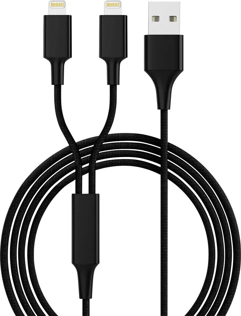 Smrter USB-A to Lightning Cable 12W Μαύρο 1.2m Smrter USB-A to Lightning Cable 12W Μαύρο 1.2m - Image 1