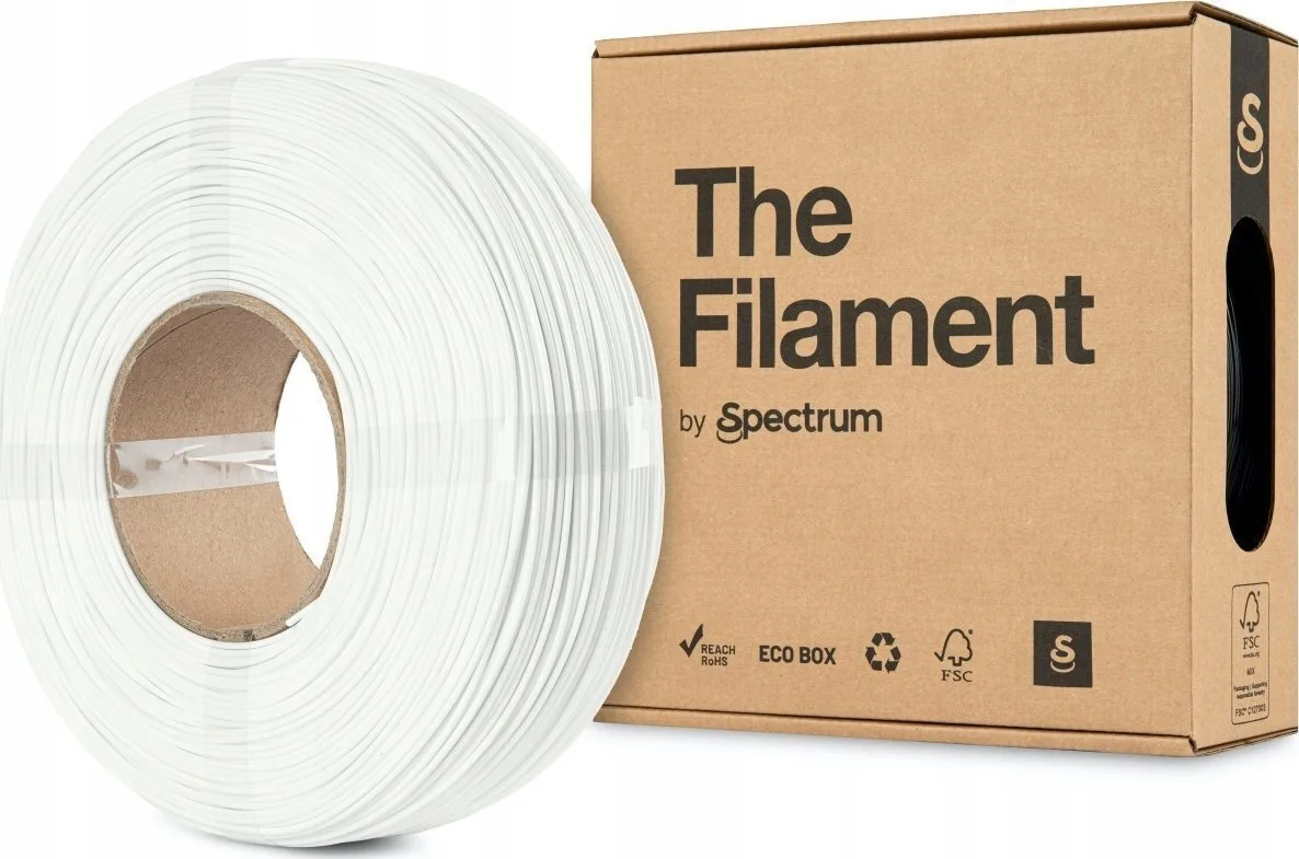 Spectrum PLA 3D Printer Filament 1.75mm traffic white 1kg 1τμχ (Refill) Spectrum PLA 3D Printer Filament 1.75mm traffic white 1kg 1τμχ (Refill) - Image 1