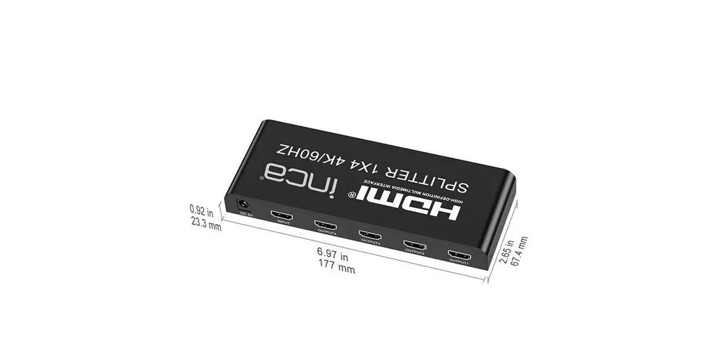 Splitter Inca Hdmi-splitter Ihsk-460 Hdmi-version 2.0 Splitter Inca Hdmi-splitter Ihsk-460 Hdmi-version 2.0 - Image 1
