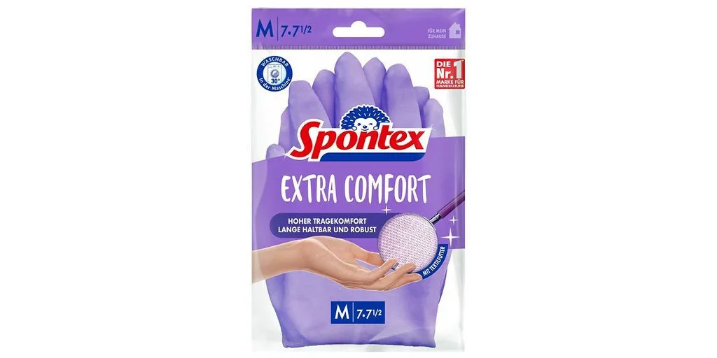 Spontex Ζεύγος Γαντιών Καθαριότητας Latex Medium Spontex Ζεύγος Γαντιών Καθαριότητας Latex Medium - Image 1