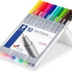 Staedtler 334 Μαρκαδόροι Σχεδίου Γκρι Πολύχρωμο 0.3mm Σετ 10τμχ