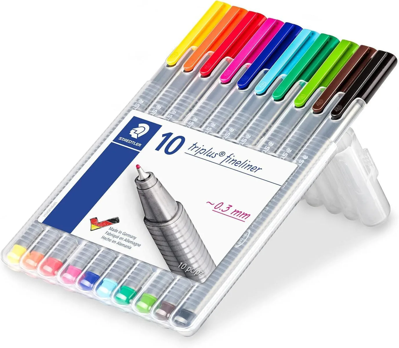 Staedtler 334 Μαρκαδόροι Σχεδίου Γκρι Πολύχρωμο 0.3mm Σετ 10τμχ Staedtler 334 Μαρκαδόροι Σχεδίου Γκρι Πολύχρωμο 0.3mm Σετ 10τμχ - Image 1