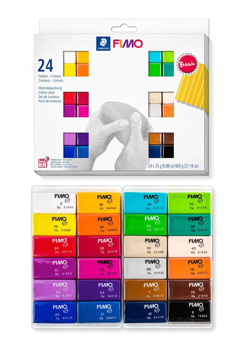 Staedtler Basic Πολυμερικός Πηλός Σετ 25gr 6250-ZESTAW-FIMO Staedtler Basic Πολυμερικός Πηλός Σετ 25gr 6250-ZESTAW-FIMO - Image 1