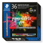 Staedtler Brush Pen Pigment Μαρκαδόροι Ζωγραφικής Λεπτοί Σετ 36 χρώματα