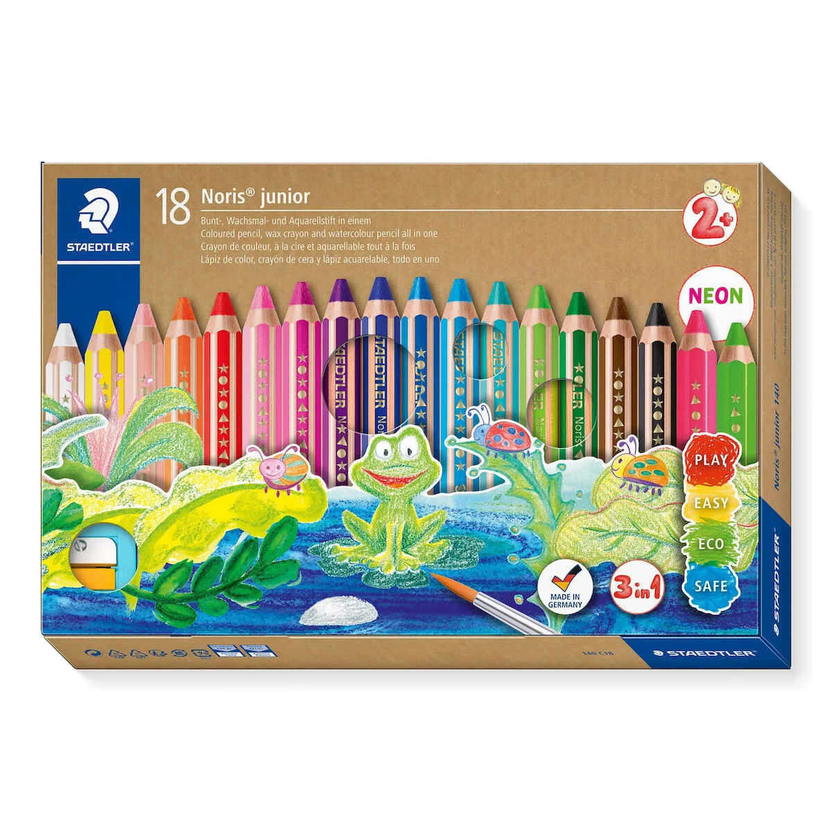 Staedtler Buddy Ξυλομπογιές Σετ 18 χρώματα 3-IN-1 Staedtler Buddy Ξυλομπογιές Σετ 18 χρώματα 3-IN-1 - Image 1