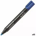 Staedtler Ανεξίτηλοι Μαρκαδόροι Blue 352-3 2mm Σετ 10τμχ
