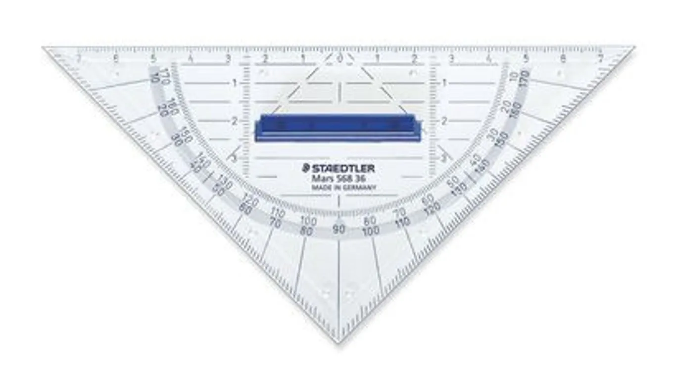 Staedtler Γεωμετρικό Τρίγωνο 16cm με Λαβή Staedtler Γεωμετρικό Τρίγωνο 16cm με Λαβή - Image 1