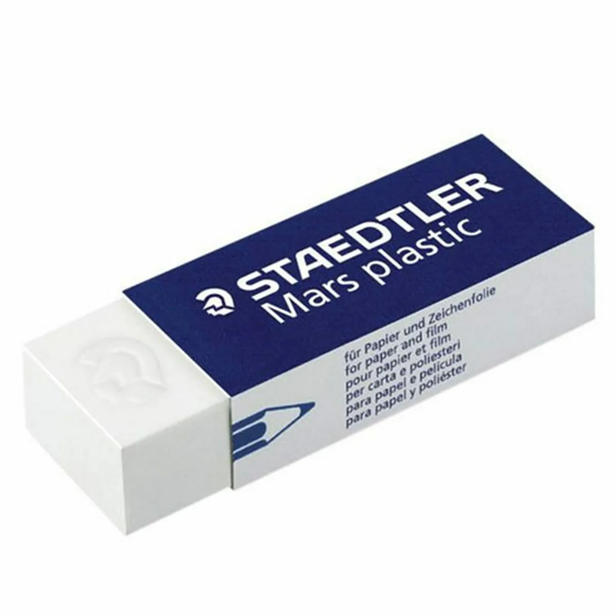 Staedtler Γόμα για Μολύβι Mars Plastic 52653 Λευκή Staedtler Γόμα για Μολύβι Mars Plastic 52653 Λευκή - Image 1