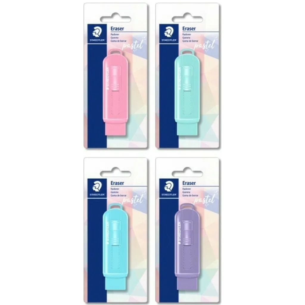 Staedtler Γόμα για Μολύβι Pastel Blister (Διάφορα Σχέδια/Χρώματα) 148525PSBKPA Staedtler Γόμα για Μολύβι Pastel Blister (Διάφορα Σχέδια/Χρώματα) 148525PSBKPA - Image 1