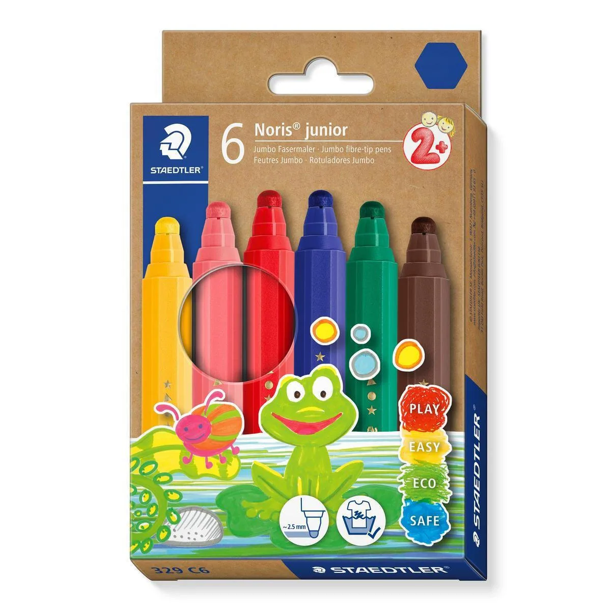 Staedtler Μαρκαδόροι Ζωγραφικής Χονδροί Σετ 6 χρώματα Staedtler Μαρκαδόροι Ζωγραφικής Χονδροί Σετ 6 χρώματα - Image 1