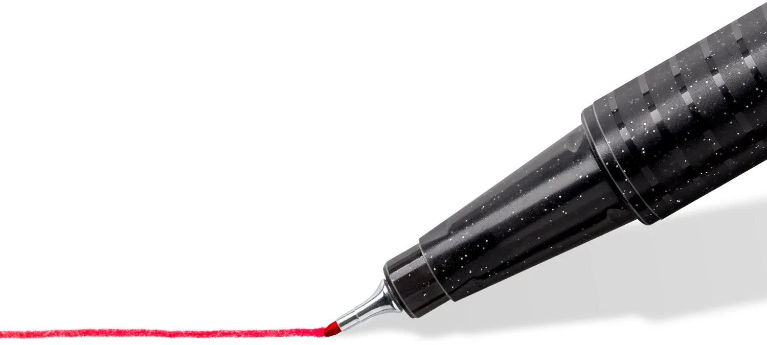 Staedtler Μαρκαδόροι Σχεδίου Black, Blue, Green, Red Σετ 4τμχ 334-S Staedtler Μαρκαδόροι Σχεδίου Black, Blue, Green, Red Σετ 4τμχ 334-S - Image 1