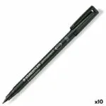 Staedtler Μαρκαδόροι Σχεδίου Μαύρο Σετ 10τμχ S8422858