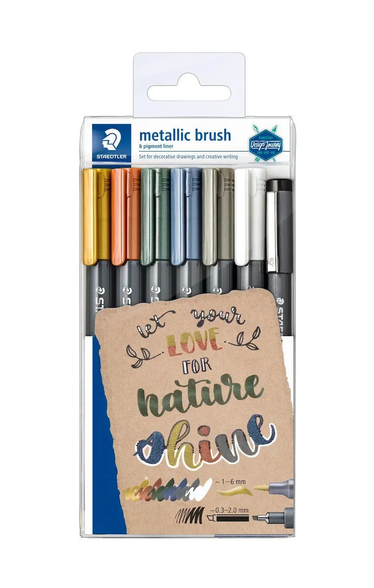 Staedtler Μεταλλικά Χρώματα 8321 Μαρκαδόροι Σχεδίου 0.2mm Σετ 7 χρώματα 12-8321-TB7 Staedtler Μεταλλικά Χρώματα 8321 Μαρκαδόροι Σχεδίου 0.2mm Σετ 7 χρώματα 12-8321-TB7 - Image 1
