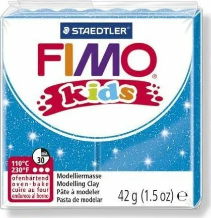 Staedtler Παιδικός Πολυμερικός Πηλός Μπλε 42gr Kids glitter blue 8030-312 Staedtler Παιδικός Πολυμερικός Πηλός Μπλε 42gr Kids glitter blue 8030-312 - Image 1