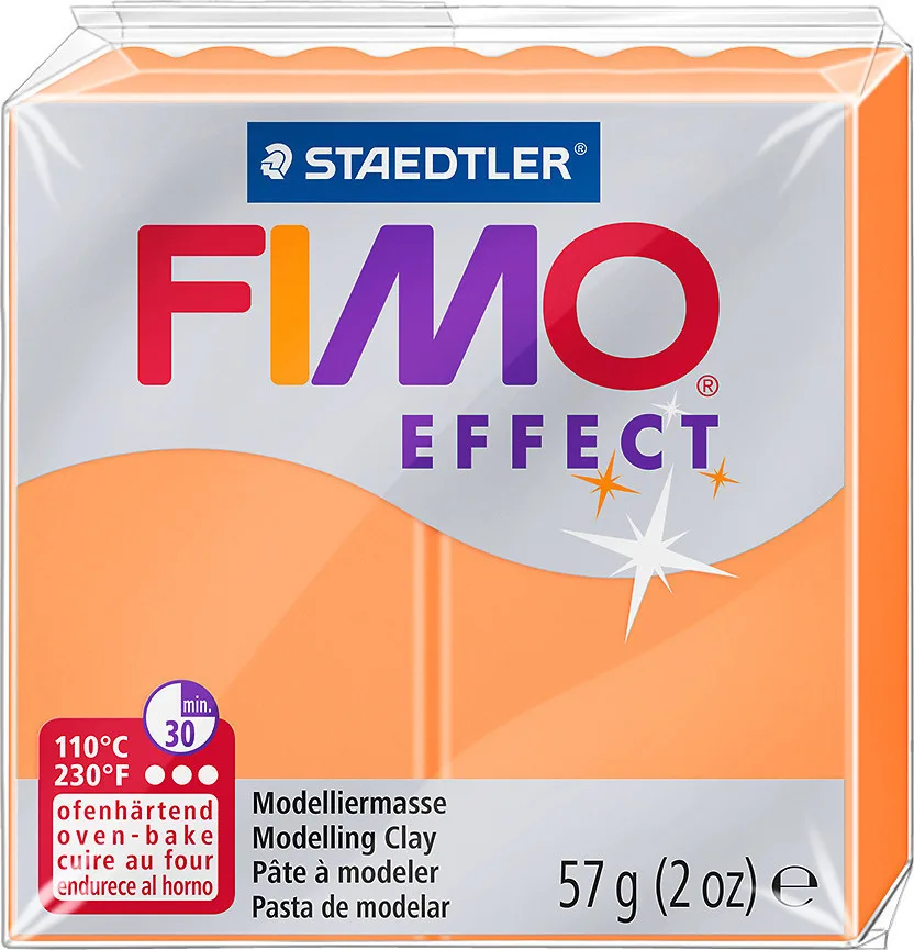 Staedtler Fimo Effect Πολυμερικός Πηλός Πορτοκαλί 57gr 8010-401 Staedtler Fimo Effect Πολυμερικός Πηλός Πορτοκαλί 57gr 8010-401 - Image 1