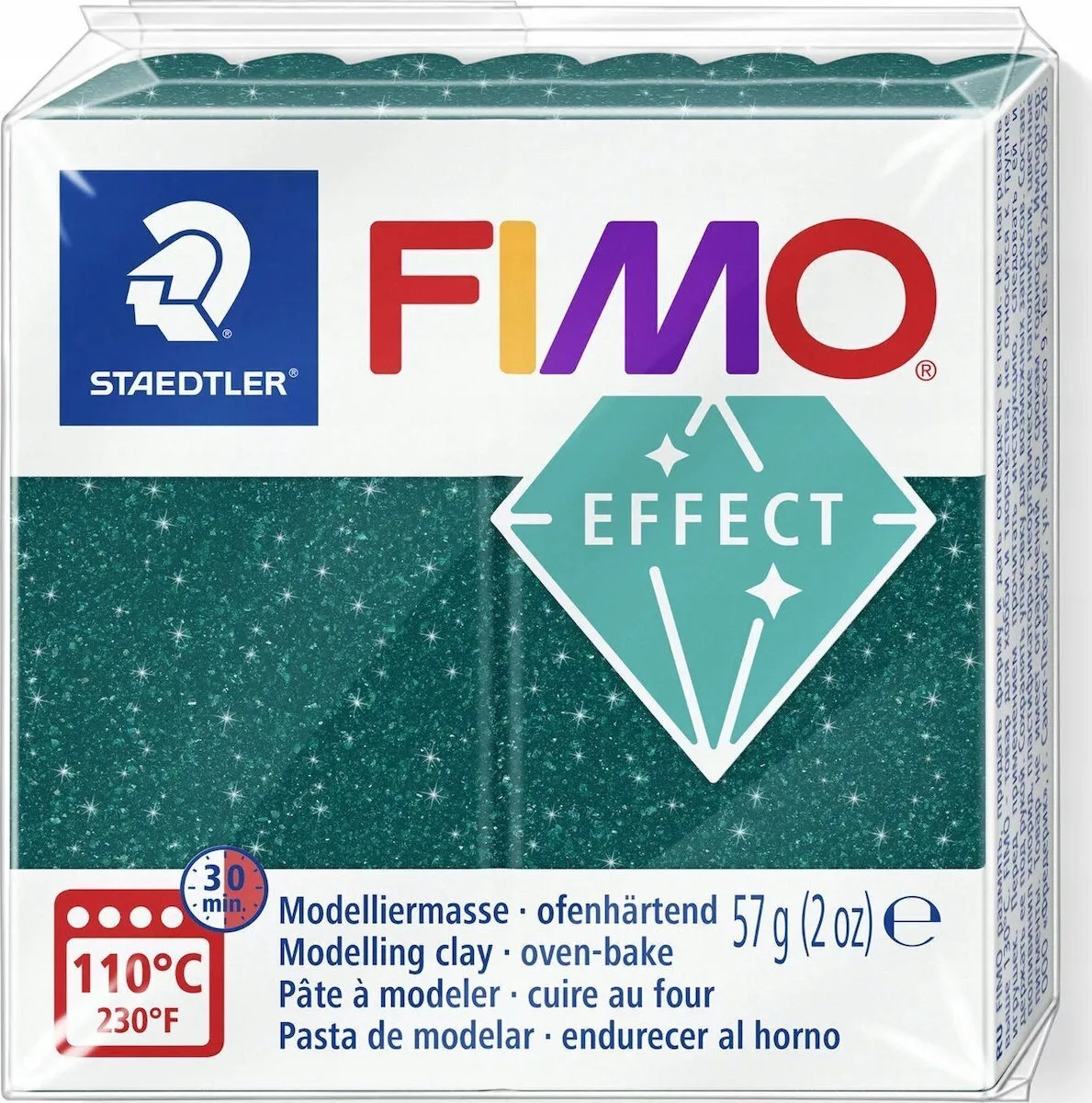 Staedtler Fimo-effect Πολυμερικός Πηλός Πράσινος 57gr 562 Green Galaxy 8020-562 Staedtler Fimo-effect Πολυμερικός Πηλός Πράσινος 57gr 562 Green Galaxy 8020-562 - Image 1